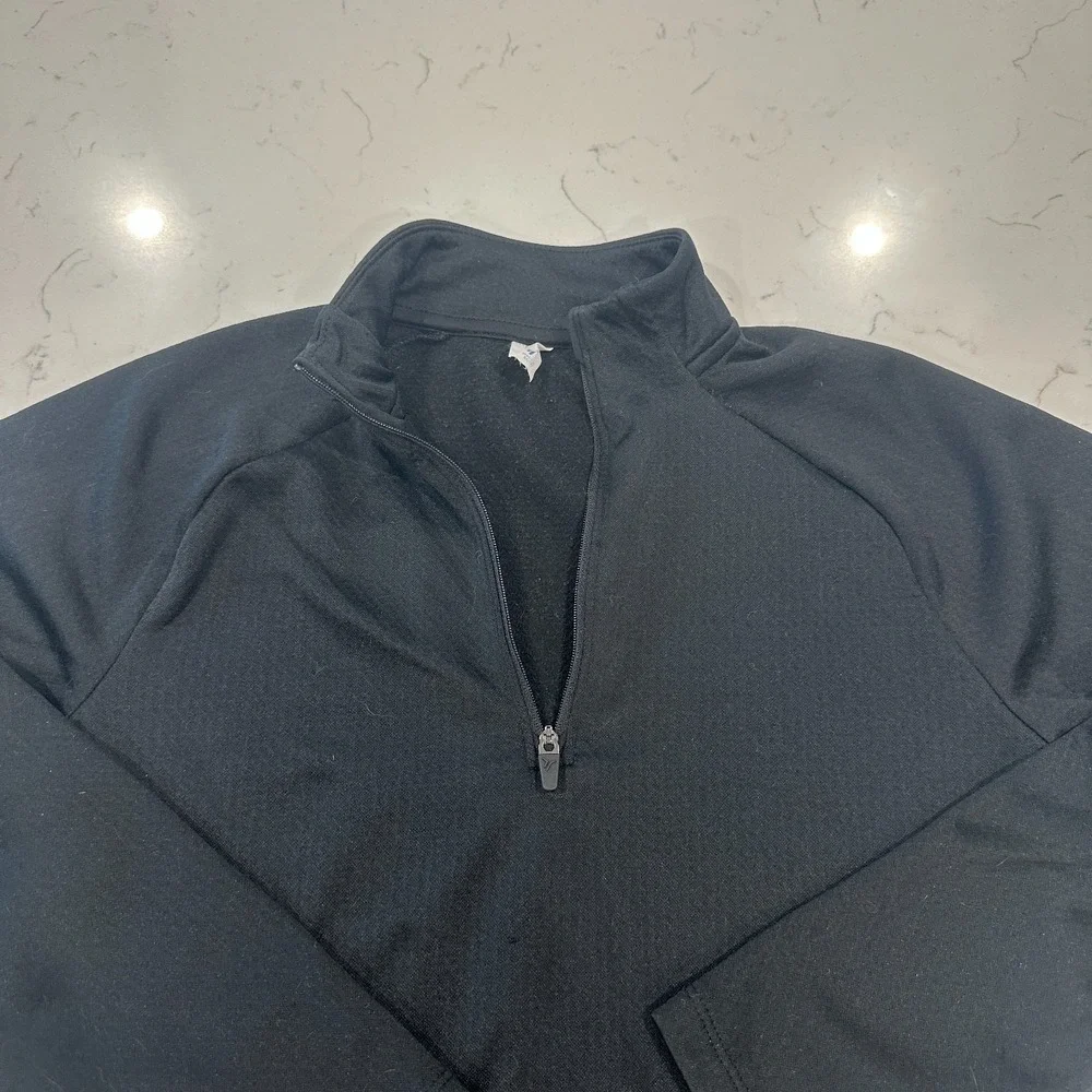 Old Navy Active Girls M 8 Black Go-Dry Quarter Zip Pullover Jacket Sweatshirt